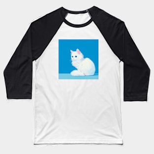 Blue-eyed Fluff VI Baseball T-Shirt